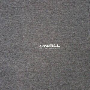 O'Neill Psycho Tour 2019 Tshirt  Size Small  PTP 19" Length 26" Color Gray & Whi